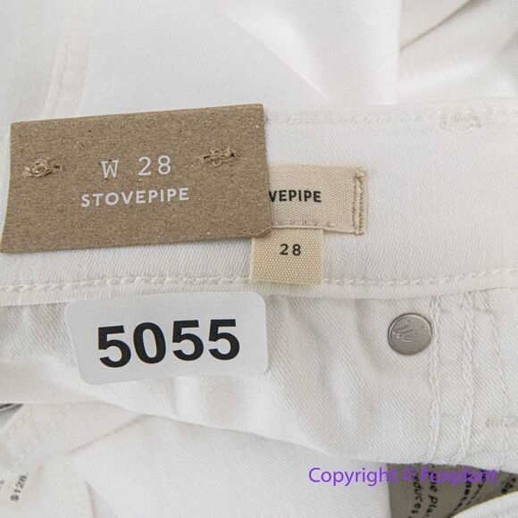 NEW Madewell Stovepipe Jeans in Pure White, 28 - Picture 14 of 16